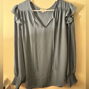 LOFT Elegant blue blouse size xl